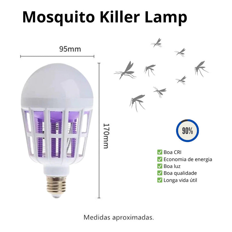 Lâmpada de choque elétrico para mosquito.