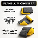 Kit de ferramentas de limpeza para o carro.