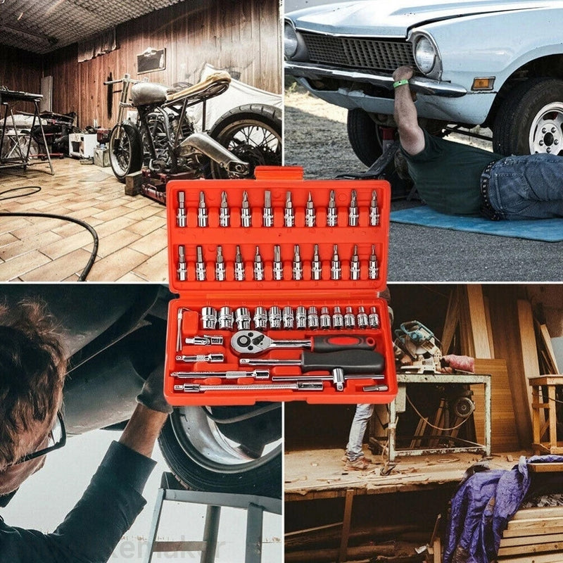 Kit de Ferramentas 46 Peças Completo