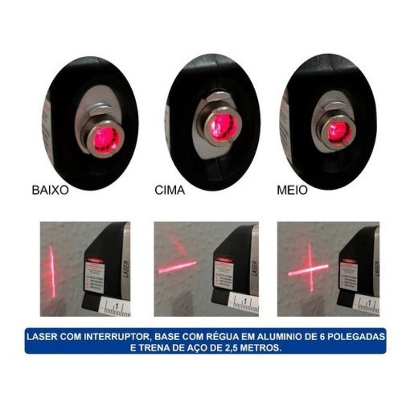 Nível a Laser Multifuncional de Alta Precisão