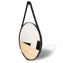 Espelho Redondo Adnet com Alça em Couro