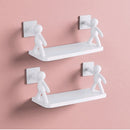 Kit 2 Rack suspenso de parede em forma humana.