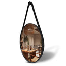 Espelho Redondo Adnet com Alça em Couro